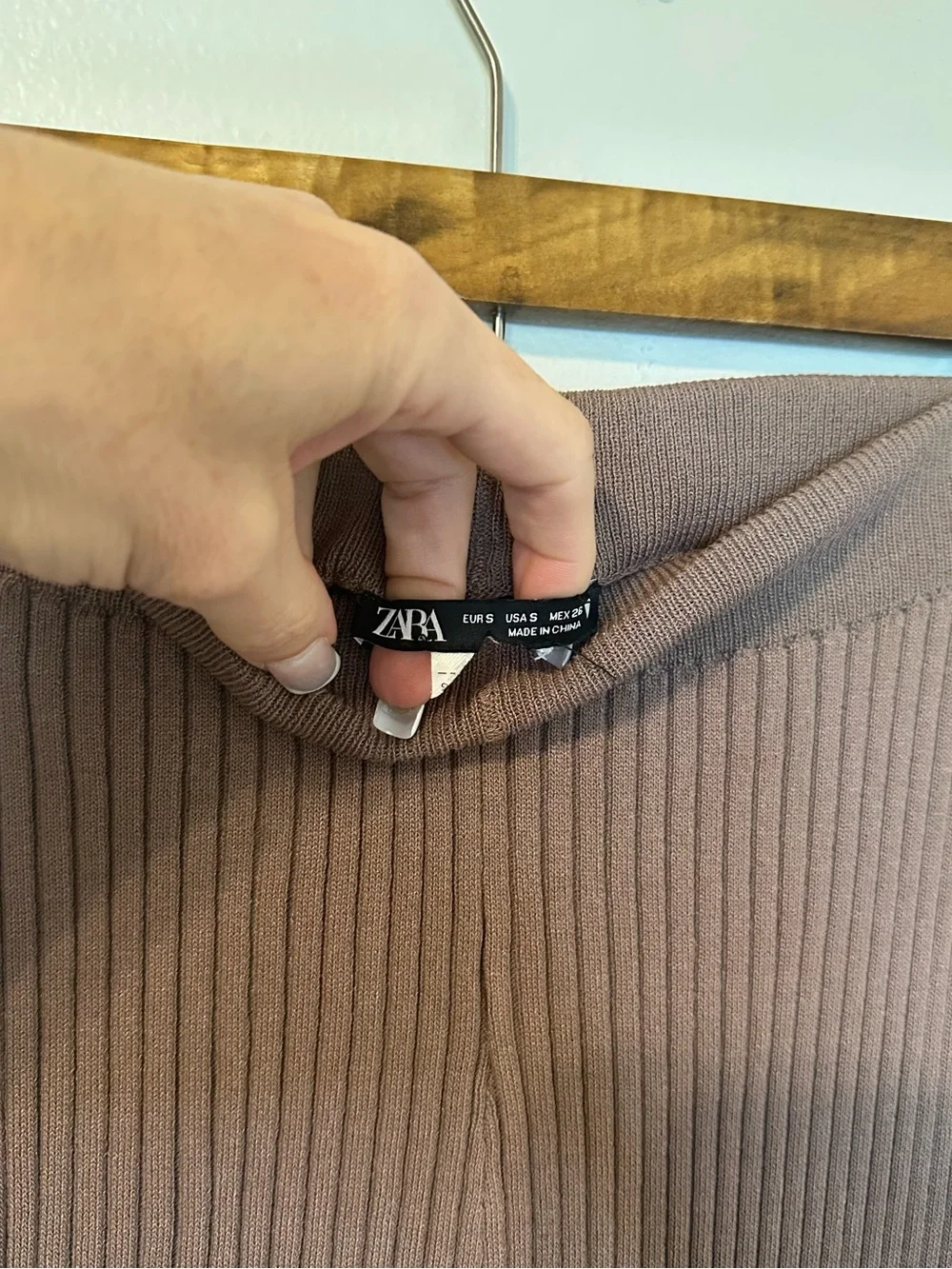 ZARA Matching Ribbed Pants Set - Picture 8 of 8